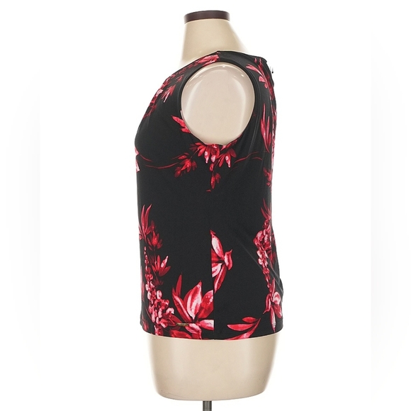 Calvin Klein Black Sleeveless Blouse Halter Neckline XL NWT - Picture 5 of 7